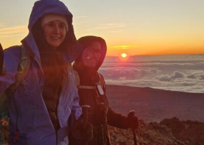 amanecer desde el pico teide